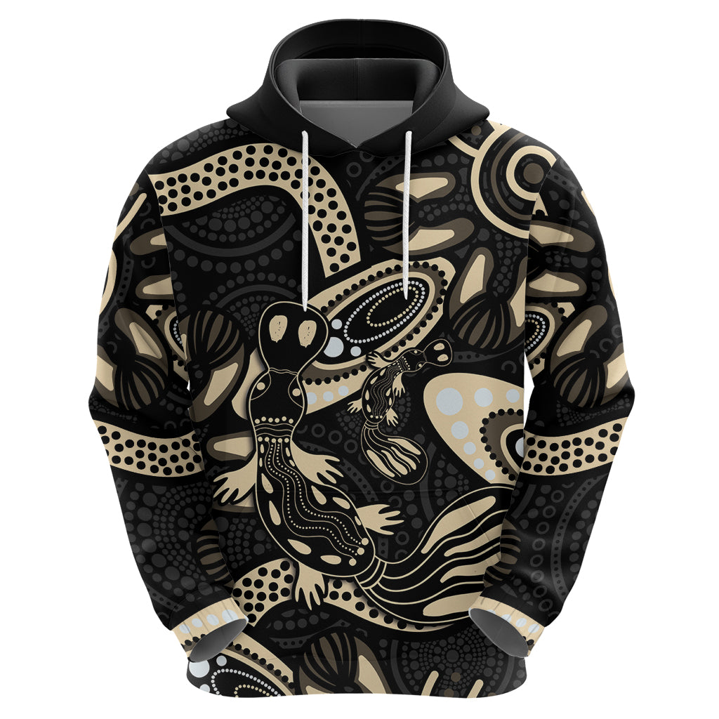 Australia Mothers Day Zip Hoodie Mom And Baby Platypus Aboriginal Art