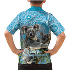 Australia Mothers Day Family Matching Mermaid Dress and Hawaiian Shirt I Love You Every Universe Aboriginal Art