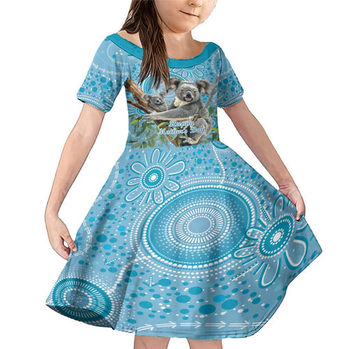Australia Mothers Day Family Matching Mermaid Dress and Hawaiian Shirt I Love You Every Universe Aboriginal Art