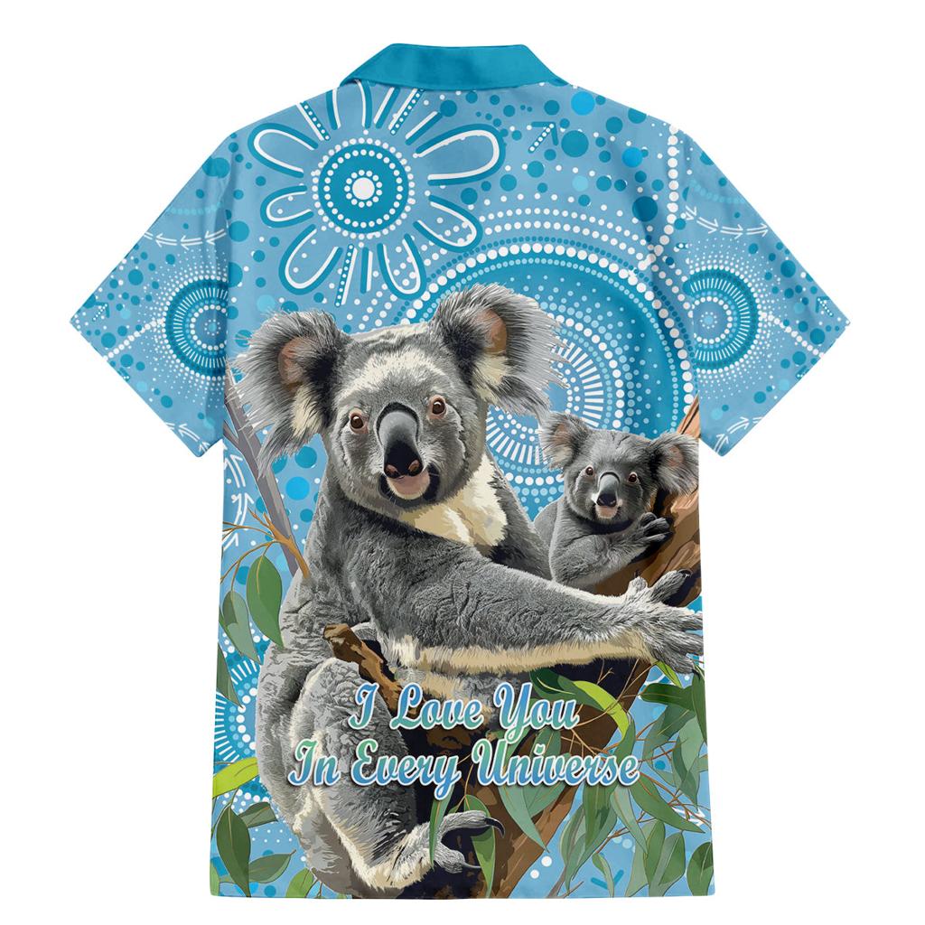 Australia Mothers Day Family Matching Mermaid Dress and Hawaiian Shirt I Love You Every Universe Aboriginal Art
