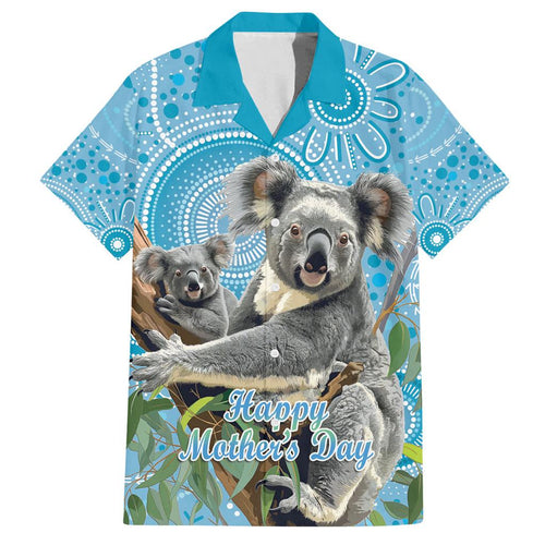 Australia Mothers Day Family Matching Off The Shoulder Long Sleeve Dress and Hawaiian Shirt I Love You Every Universe Aboriginal Art