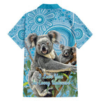 Australia Mothers Day Family Matching Puletasi and Hawaiian Shirt I Love You Every Universe Aboriginal Art