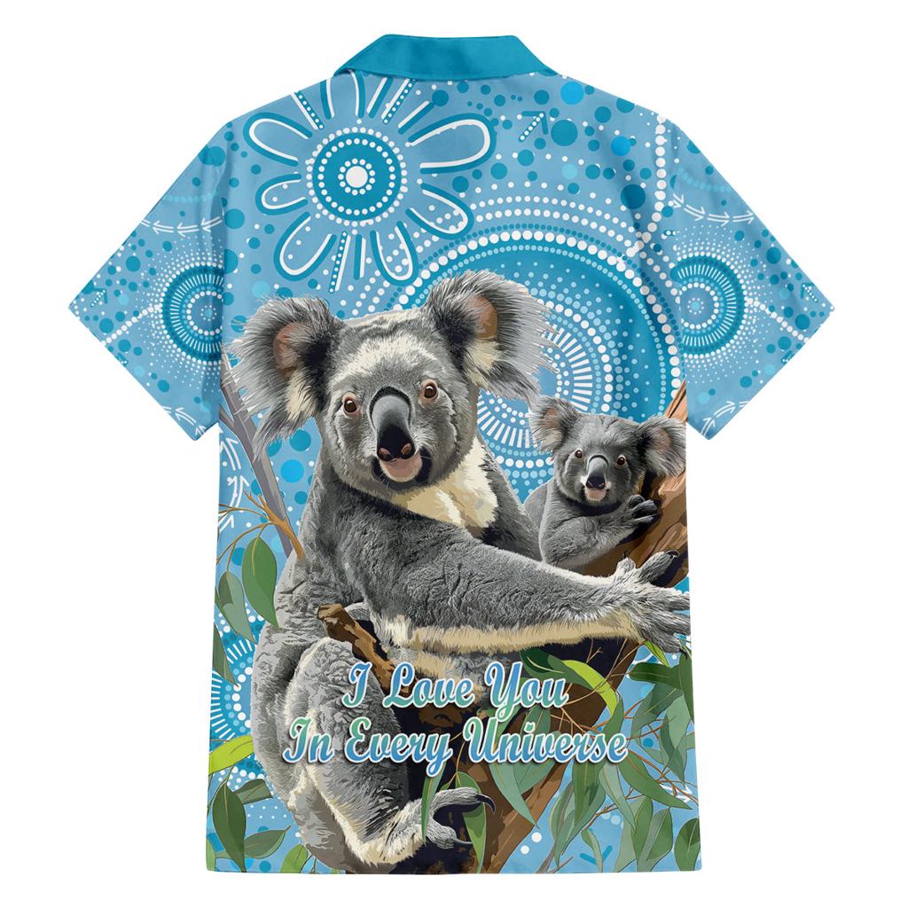Australia Mothers Day Family Matching Summer Maxi Dress and Hawaiian Shirt I Love You Every Universe Aboriginal Art