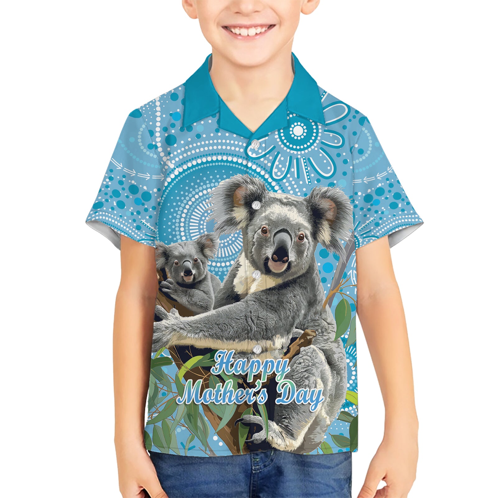 Australia Mothers Day Hawaiian Shirt I Love You Every Universe Aboriginal Art