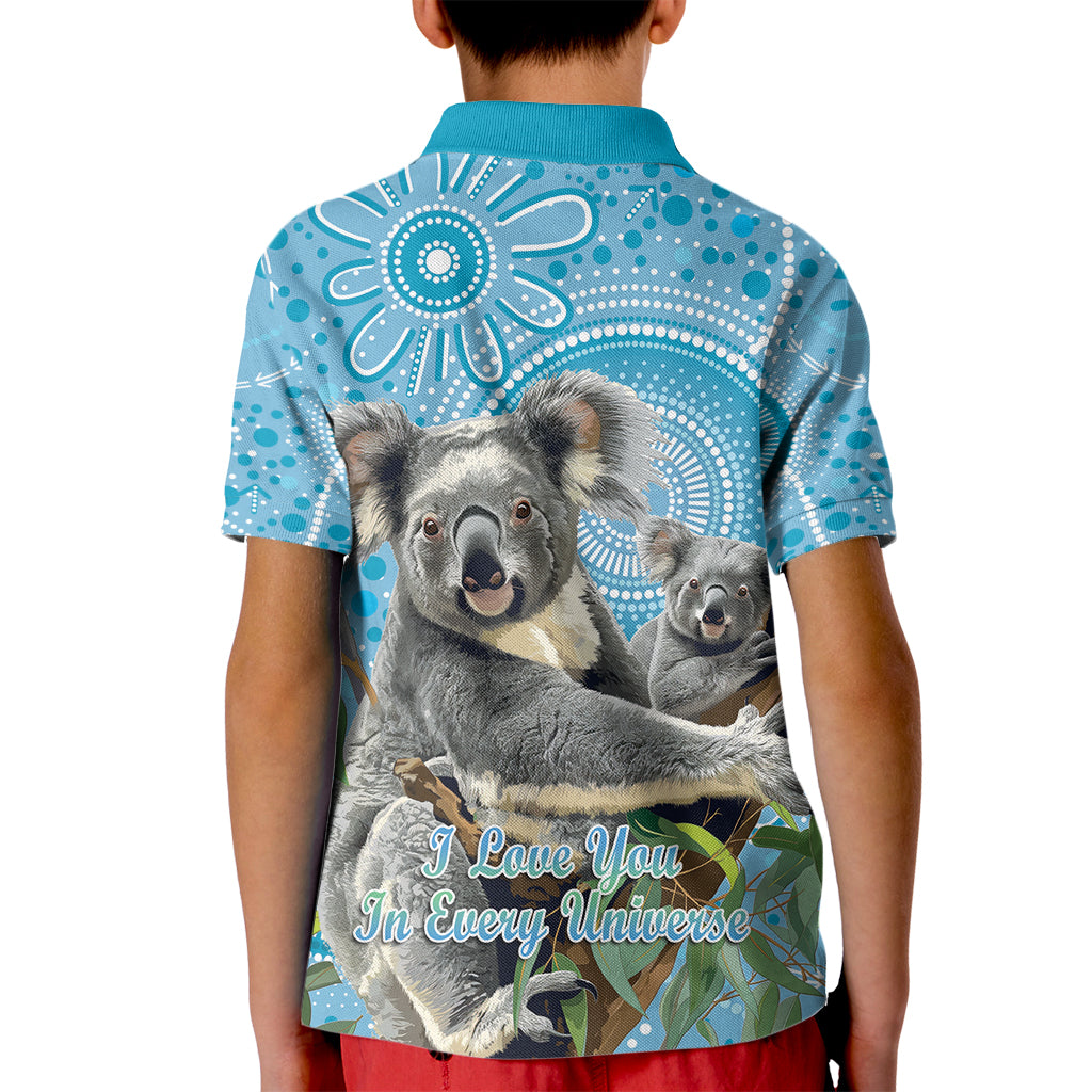 Australia Mothers Day Kid Polo Shirt I Love You Every Universe Aboriginal Art