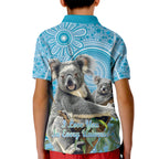 Australia Mothers Day Kid Polo Shirt I Love You Every Universe Aboriginal Art