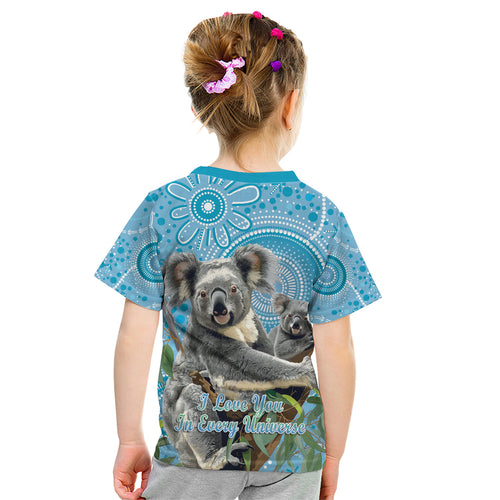 Australia Mothers Day Kid T Shirt I Love You Every Universe Aboriginal Art