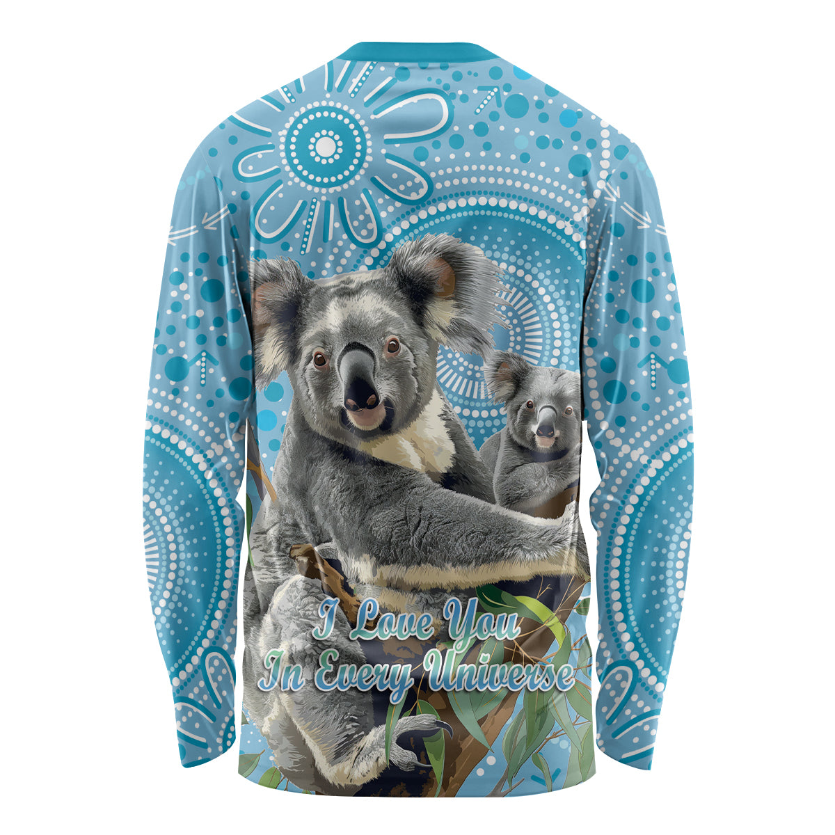 Australia Mothers Day Long Sleeve Shirt I Love You Every Universe Aboriginal Art