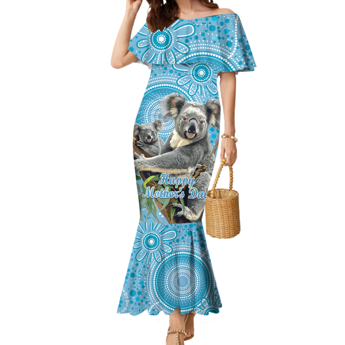 Australia Mothers Day Mermaid Dress I Love You Every Universe Aboriginal Art