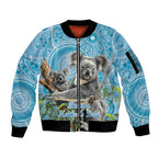Australia Mothers Day Sleeve Zip Bomber Jacket I Love You Every Universe Aboriginal Art