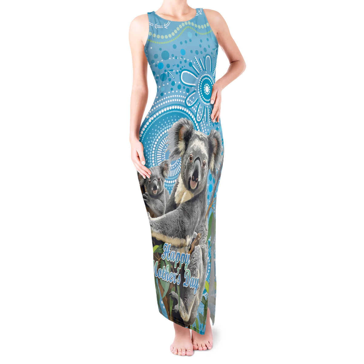 Australia Mothers Day Tank Maxi Dress I Love You Every Universe Aboriginal Art