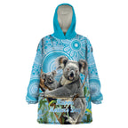 Australia Mothers Day Wearable Blanket Hoodie I Love You Every Universe Aboriginal Art
