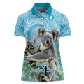 Australia Mothers Day Women Polo Shirt I Love You Every Universe Aboriginal Art
