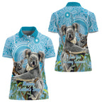 Australia Mothers Day Women Polo Shirt I Love You Every Universe Aboriginal Art