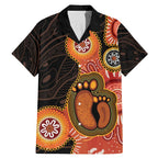 Australia Mothers Day Family Matching Mermaid Dress and Hawaiian Shirt Mom And Baby Footprint Indigenous