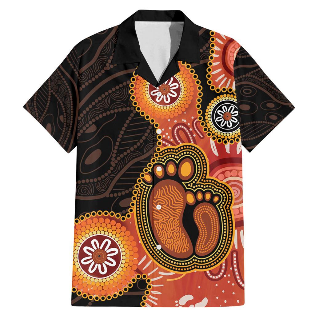 Australia Mothers Day Family Matching Mermaid Dress and Hawaiian Shirt Mom And Baby Footprint Indigenous