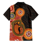 Australia Mothers Day Family Matching Mermaid Dress and Hawaiian Shirt Mom And Baby Footprint Indigenous