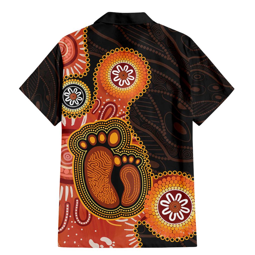 Australia Mothers Day Family Matching Mermaid Dress and Hawaiian Shirt Mom And Baby Footprint Indigenous