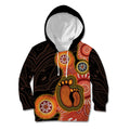 Australia Mothers Day Kid Hoodie Mom And Baby Footprint Indigenous