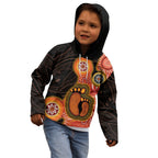 Australia Mothers Day Kid Hoodie Mom And Baby Footprint Indigenous