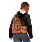 Australia Mothers Day Kid Hoodie Mom And Baby Footprint Indigenous