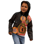 Australia Mothers Day Kid Hoodie Mom And Baby Footprint Indigenous
