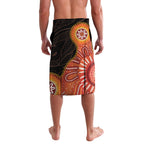 Australia Mothers Day Lavalava Mom And Baby Footprint Indigenous