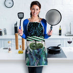 Turquoise Traditional Cloak Aotearoa Apron Maori Paua Shell Korowai Pattern - Aussie Hoodie