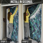 Turquoise Traditional Cloak Aotearoa Door Cover Maori Paua Shell Korowai Pattern - Aussie Hoodie