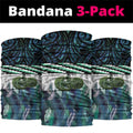 Turquoise Traditional Cloak Aotearoa Neck Gaiter Maori Paua Shell Korowai Pattern - Aussie Hoodie
