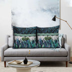 Turquoise Traditional Cloak Aotearoa Pillow Cover Maori Paua Shell Korowai Pattern - Aussie Hoodie