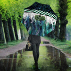 Turquoise Traditional Cloak Aotearoa Umbrella Maori Paua Shell Korowai Pattern - Aussie Hoodie