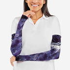 Purple Traditional Cloak Aotearoa Arm Sleeves Maori Paua Shell Korowai Pattern - Aussie Hoodie