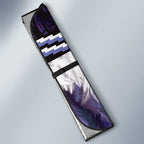 Purple Traditional Cloak Aotearoa Auto Sun Shade Maori Paua Shell Korowai Pattern - Aussie Hoodie