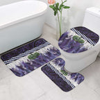 Purple Traditional Cloak Aotearoa Bathroom Set Maori Paua Shell Korowai Pattern - Aussie Hoodie