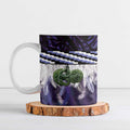 Purple Traditional Cloak Aotearoa Ceramic Mug Maori Paua Shell Korowai Pattern - Aussie Hoodie