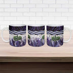 Purple Traditional Cloak Aotearoa Ceramic Mug Maori Paua Shell Korowai Pattern - Aussie Hoodie