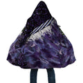 Purple Traditional Cloak Aotearoa Cloak Maori Paua Shell Korowai Pattern - Aussie Hoodie