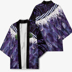 Purple Traditional Cloak Aotearoa Kimono Maori Paua Shell Korowai Pattern - Aussie Hoodie