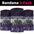 Purple Traditional Cloak Aotearoa Neck Gaiter Maori Paua Shell Korowai Pattern - Aussie Hoodie