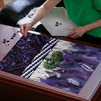 Purple Traditional Cloak Aotearoa Puzzle Maori Paua Shell Korowai Pattern - Aussie Hoodie