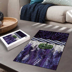 Purple Traditional Cloak Aotearoa Puzzle Maori Paua Shell Korowai Pattern - Aussie Hoodie