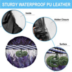 Purple Traditional Cloak Aotearoa Spare Tire Cover Maori Paua Shell Korowai Pattern