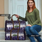 Purple Traditional Cloak Aotearoa Travel Bag Maori Paua Shell Korowai Pattern - Aussie Hoodie