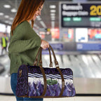 Purple Traditional Cloak Aotearoa Travel Bag Maori Paua Shell Korowai Pattern - Aussie Hoodie