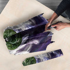 Purple Traditional Cloak Aotearoa Umbrella Maori Paua Shell Korowai Pattern - Aussie Hoodie