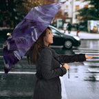 Purple Traditional Cloak Aotearoa Umbrella Maori Paua Shell Korowai Pattern - Aussie Hoodie