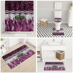 Pink Traditional Cloak Aotearoa Bathroom Set Maori Paua Shell Korowai Pattern - Aussie Hoodie