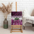 Pink Traditional Cloak Aotearoa Canvas Wall Art Maori Paua Shell Korowai Pattern