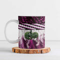 Pink Traditional Cloak Aotearoa Ceramic Mug Maori Paua Shell Korowai Pattern - Aussie Hoodie